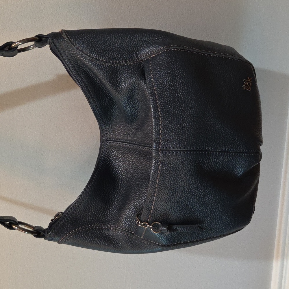 THE SAK Elegant Navy Leather Shoulder Bag - Picture 2 of 3